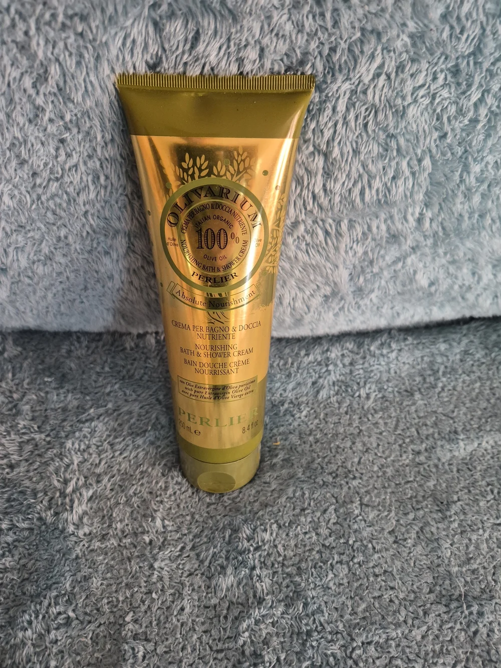 Olive Argan Nourishing Bath & Shower Cream - Gold/Green